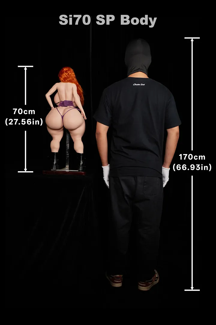Mini poupée sexuelle en silicone de 70 cm (2ft4) Mega-poitrine Diana | Climax Doll